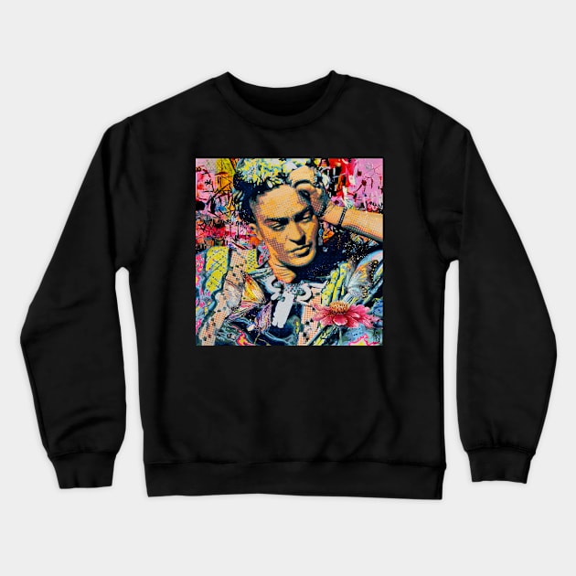 Frida Kahlo pop art Crewneck Sweatshirt by christian@heltsort.com